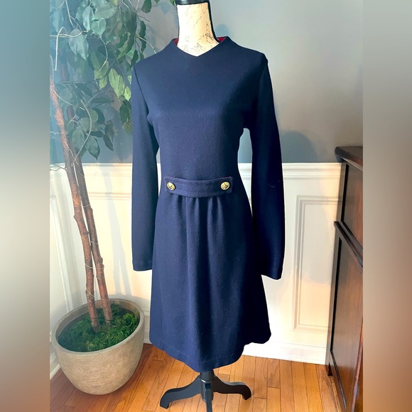 Tory Burch Wool Tea Length Wool Dress - Picture 2 of 9